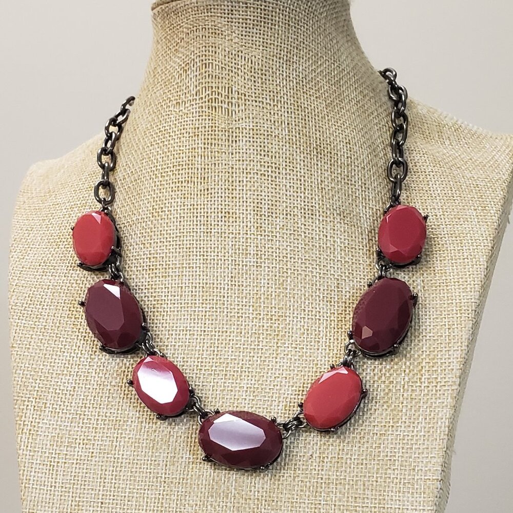 Premier Design, Berrylicious, gunmetal with hematite ruby wine large beads